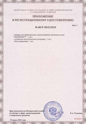 Нанопрост — Показания к применению