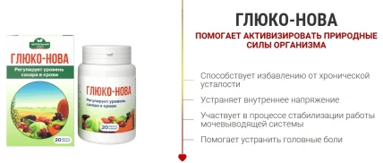 Глюко-Нова — Показания к применению