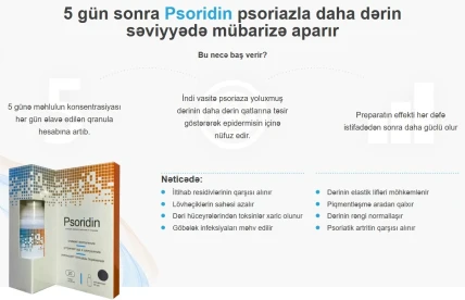 Psoridin — İstifadə göstərişləri